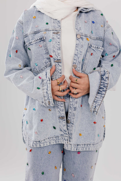 Midnight Spark Denim Pant - Glow Modest