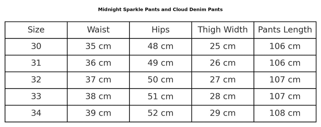 Midnight Spark Denim Pant - Glow Modest