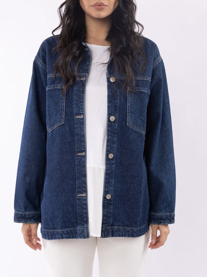 Night denim Jeans Jacket - Glow Modest