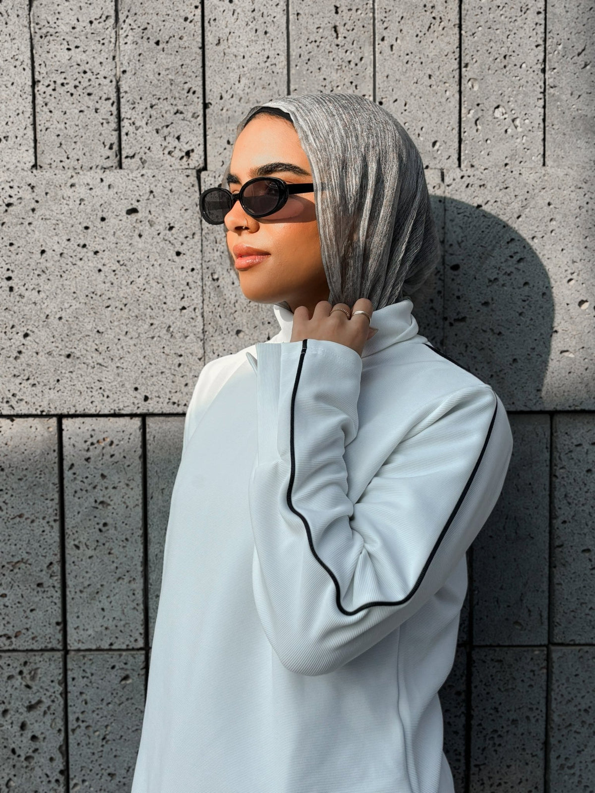 Ribbed High - Neck Essential - Glow Modest