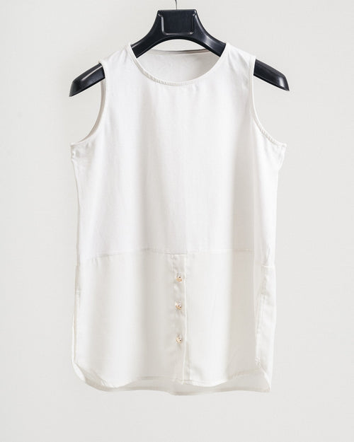 Off White Dual Blend Top