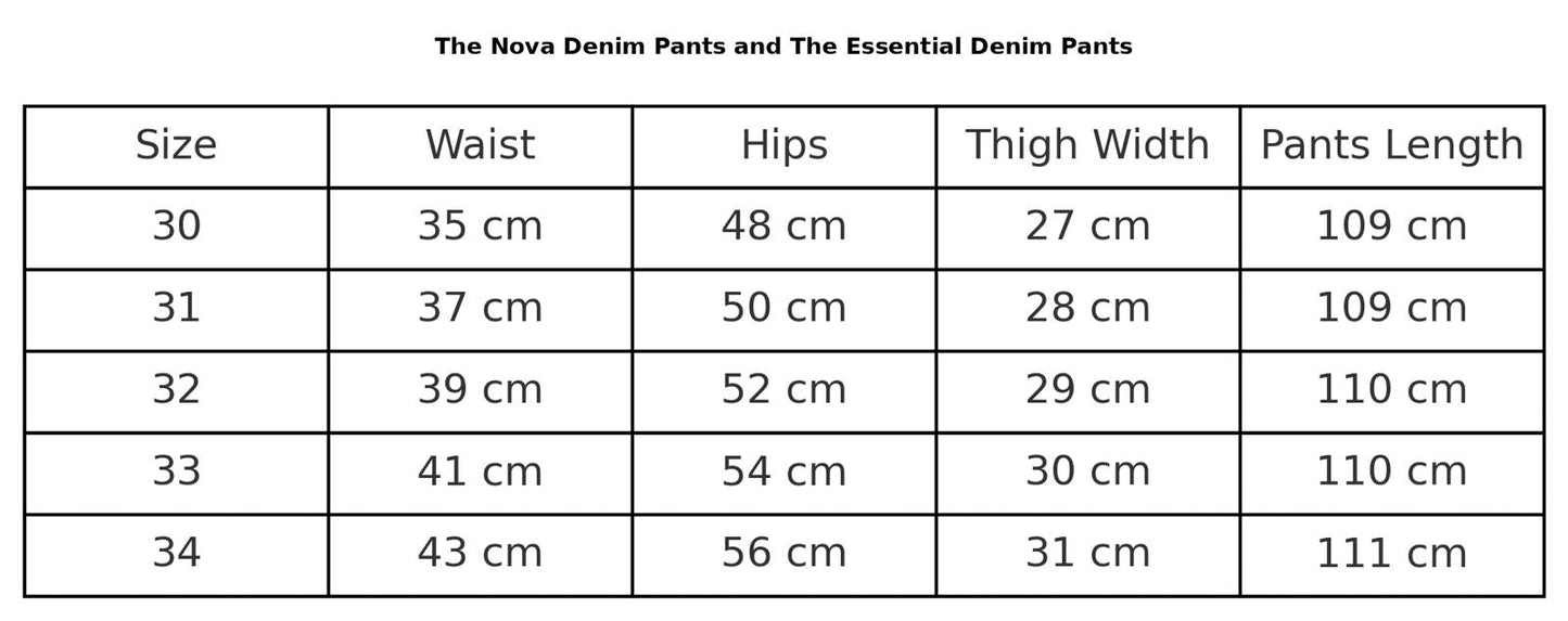 The Nova Denim Pants - Glow Modest
