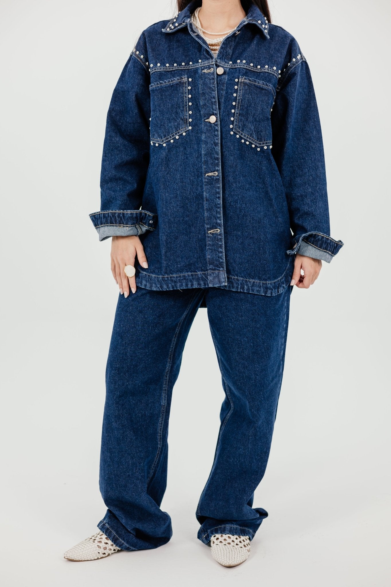 The Nova Denim Pants - Glow Modest